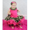 Hot Pink Tank Top Camouflage Lacing & Hot Pink Camouflage Pettiskirt MG1672
